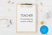 KID CURSIVE | school & teacher font, a Script Font by Little Type Factory (Thumbnail 10 of 13)