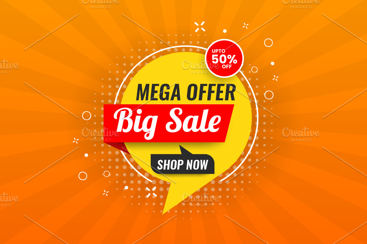Big sale promotional banner, a Social Media Template by Tanuart (Photo 2 of 2)