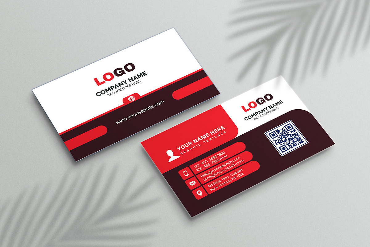 Corporate Red Black & White