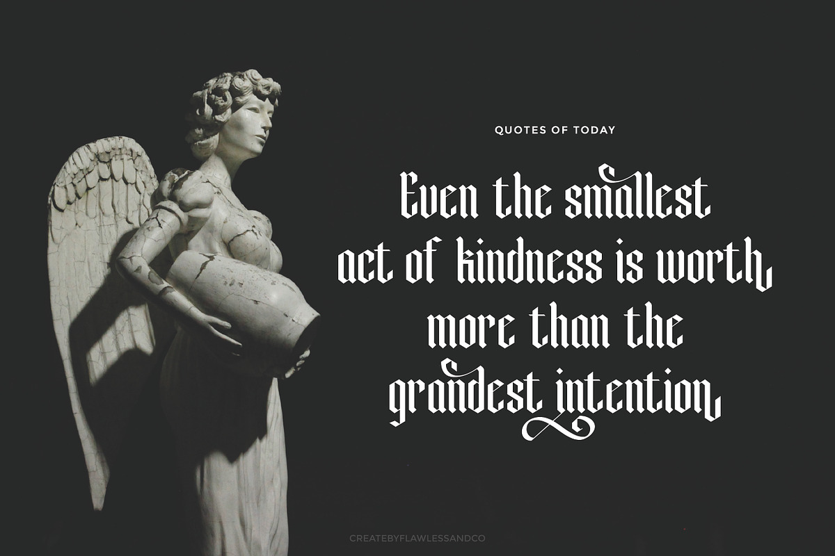 Roslenk - Blalckletter Font, a Blackletter Font by Flawless And Co (Photo 2 of 10)
