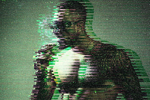 Cyberpunk Glitch Photo Effect