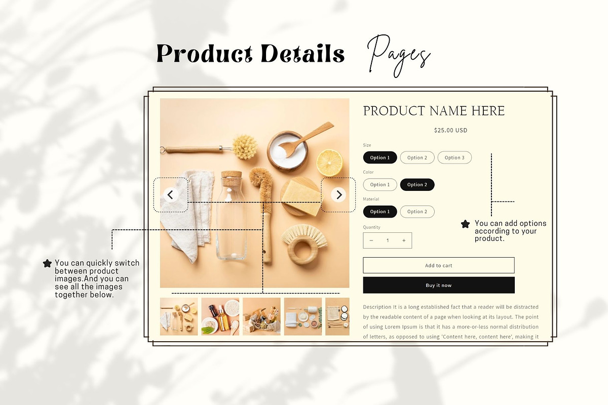 Neutral Beige Luxury Shopify Theme, a Templates & Theme by DaisyStudio (Photo 9 of 11)
