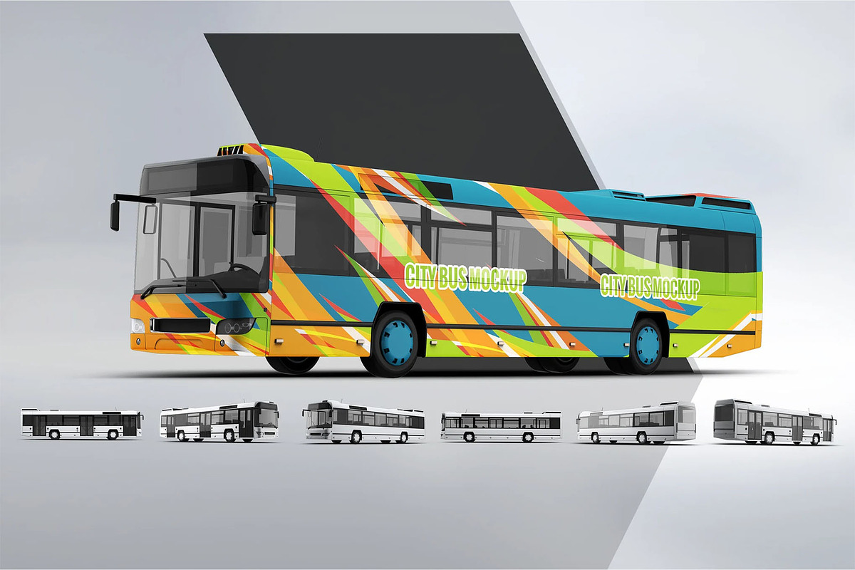 City Bus Mock-Up, a Product Mockup by Hubzway (Photo 1 of 6)