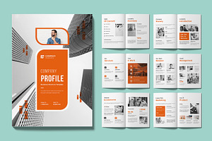Company Profile Template Design, a Brochure Template by MightyDesign