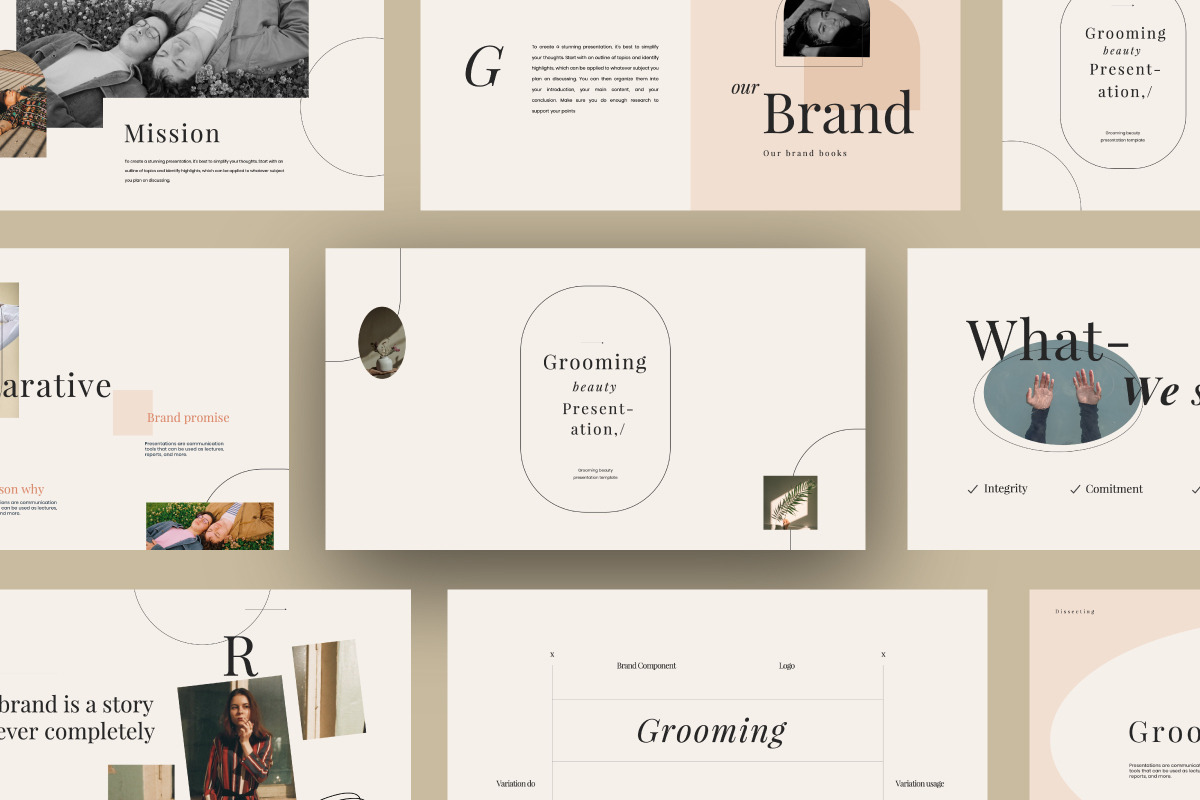 Grooming - Brand Powerpoint, a Presentation Template by Dirtytemp Studio