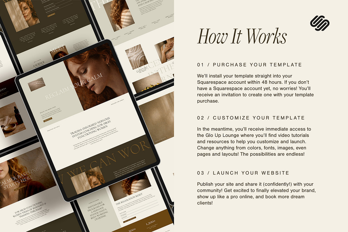 Therapist Website Template, a Squarespace Template by Glo Design Studio (Photo 9 of 11)