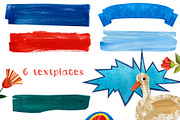 Papercut collages - Watercolor Set, a Texture Illustration by Mashamashastu (Thumbnail 7 of 17)