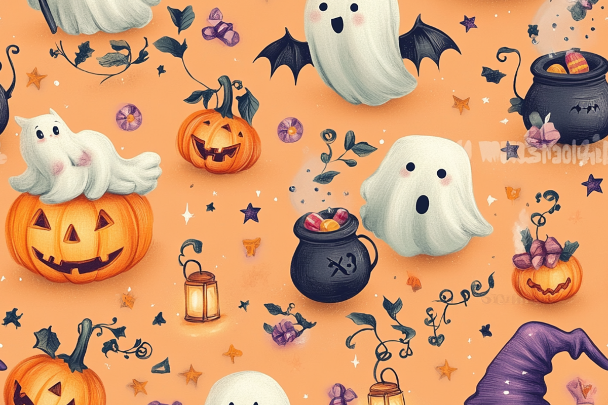 Whimsical Halloween Delight, a Background Graphic by Printable Treasure (Photo 2 of 6)