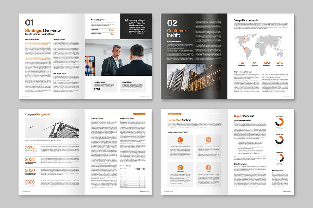 Business Plan Template, a Brochure Template by BrandPacks