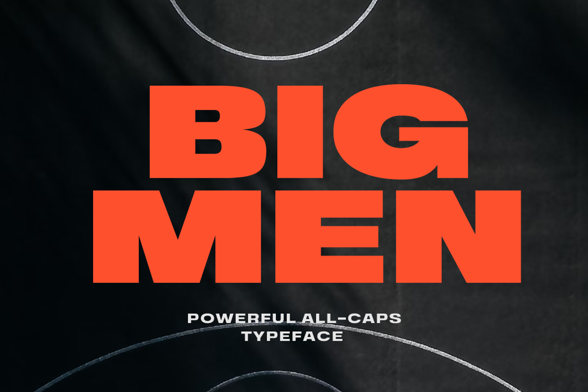 Bigmen All Caps Font, a Sans Serif Font by Yukita Creative (Photo 1 of 11)