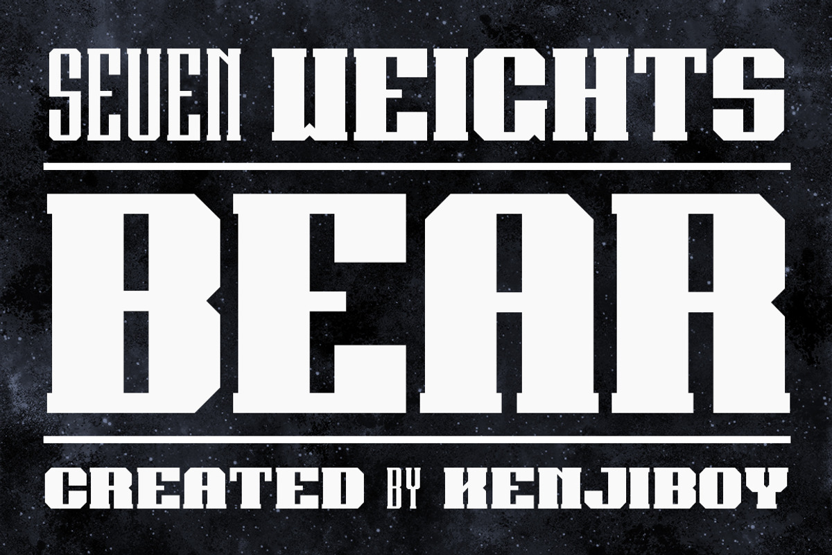 Bear, a Serif Font by kenjiboy (Photo 1 of 4)