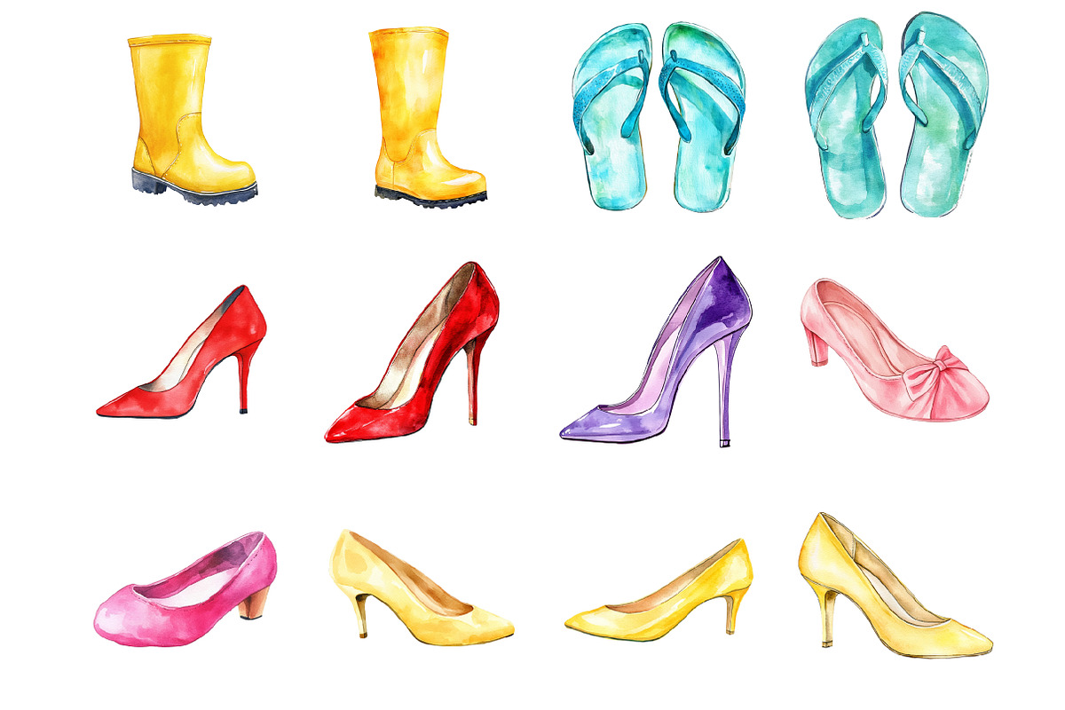 Colorful Shoes, an Illustration by Design Market (Photo 3 of 3)