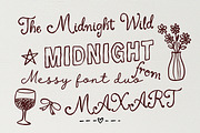The Midnight Wild Font Duo, a Handwritten Font by MaxArt Foundry (Thumbnail 1 of 9)