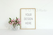 Poster Frame Mock Up, Styled Stock, a Print Template by YOYO Photo (Thumbnail 1 of 2)