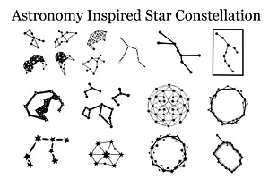 Stars and Constellation Silhouette, a Graphic by Artivon