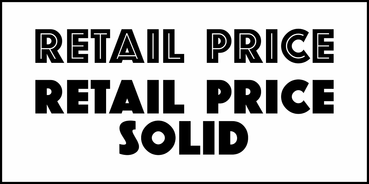 Retail Price JNL, a Sans Serif Font by Jeff Levine Fonts (Photo 2 of 5)
