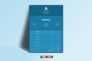 Invoice Template, a Stationery Template by artisanHR