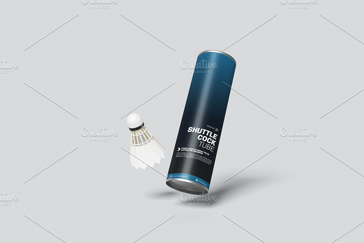 Sports Shuttlecock Tube Display, a Cups & Container Mockup by Gatamotion (Photo 5 of 5)
