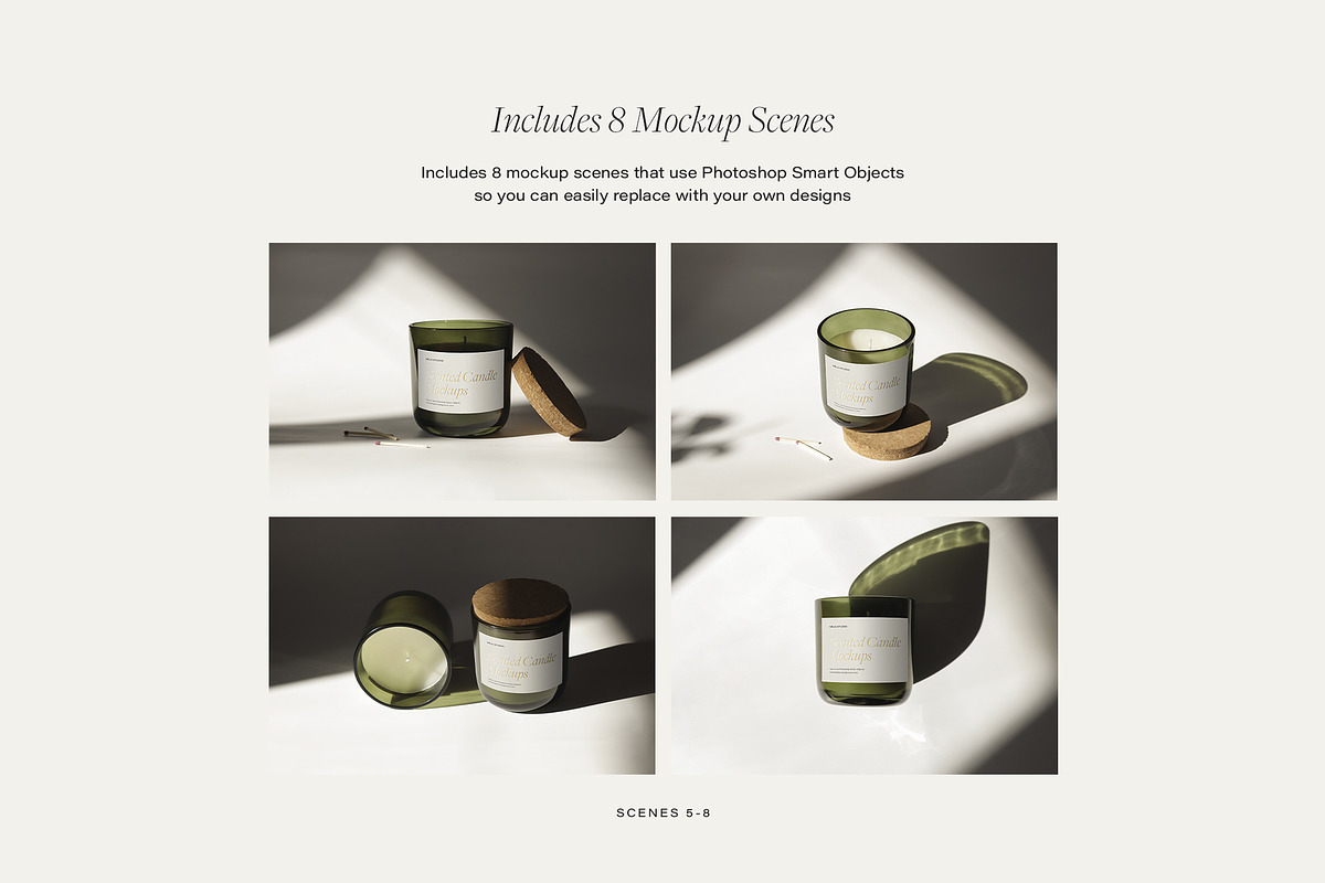 Glass Candle Mockup, a Packaging Mockup by Wildfield Studio (Photo 3 of 7)