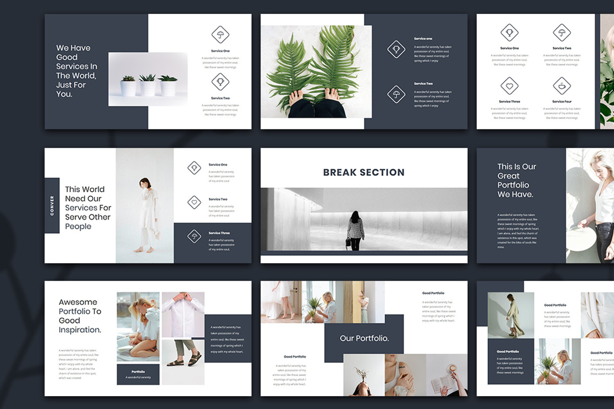 Conver– Creative Business PowerPoint, a Presentation Template by Raseuki (Photo 4 of 6)