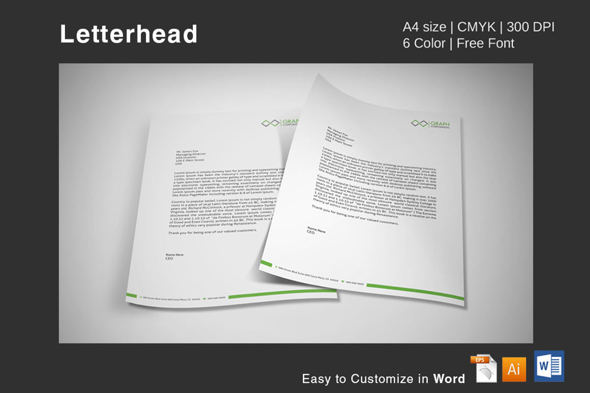 Letterhead, a Stationery Template by asimalikhan555 (Photo 6 of 10)