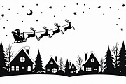 Holiday Village Silhouette Pack, an Illustration by hafijul (Thumbnail 18 of 21)