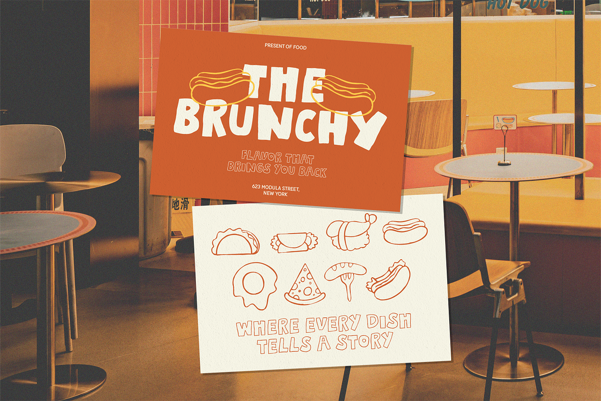 Foodie Story – Hand-Drawn Typeface, a Handwritten Font by shineink.designlab (Photo 5 of 10)