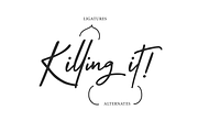Crystal Castle Font + Logos, a Script Font by theinkaffair (Thumbnail 10 of 11)
