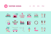 18 Music Festival Icons, an Illustration by Hello Mister Frank (Thumbnail 3 of 4)
