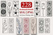 Floral Bookmark Template Bundle, a Stationery Template by Kusumaillustration (Thumbnail 1 of 11)