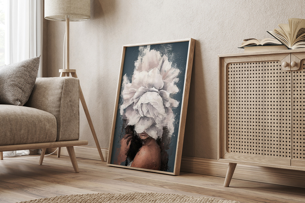 modern female portrait prints, a Decorative Illustration by Muzi pear studio (Photo 7 of 10)