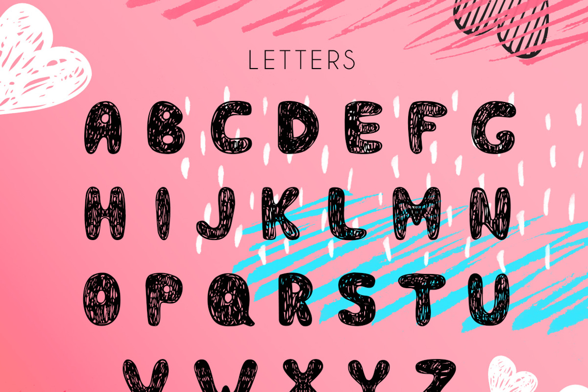 Smoothie - Hand Drawn Inky Font preview 5