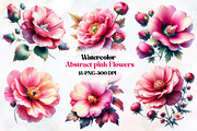 Abstract Flowers Sublimation Clipart, an Illustration by Designworld (Thumbnail 1 of 4)
