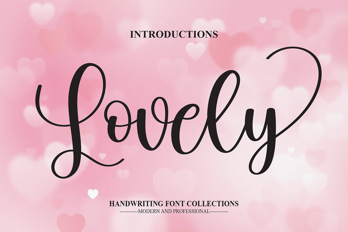 Lovely | Script Font, a Script Font by Scratchones (Photo 1 of 6)