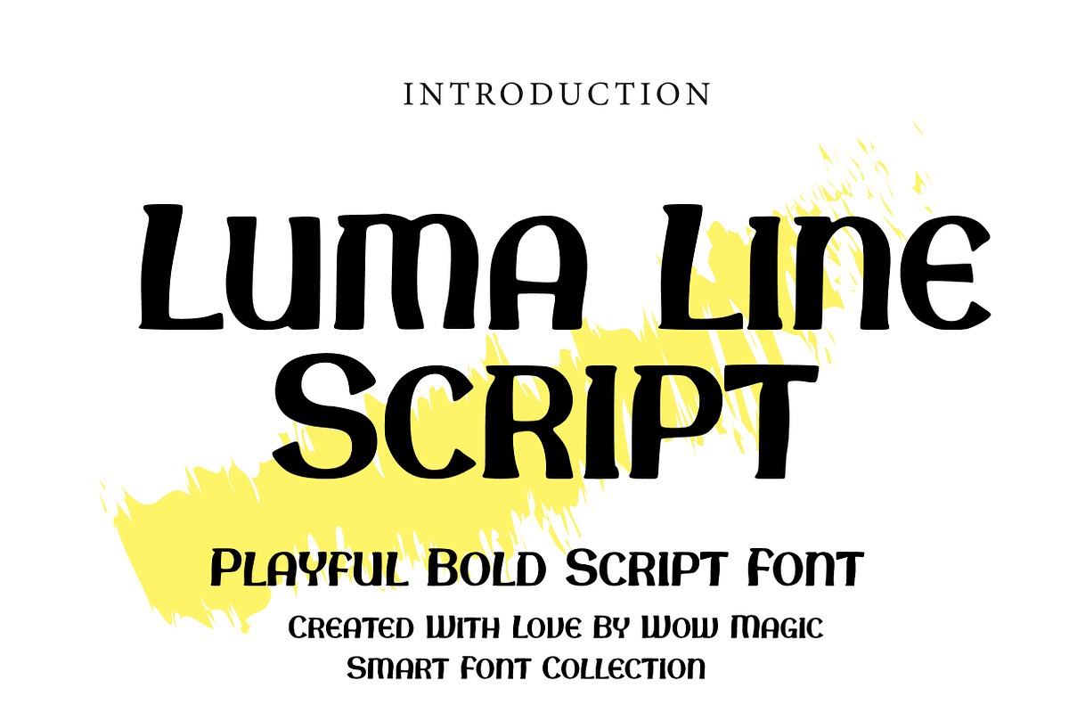 Luma Line Script, a Script Font by Wow Magic (Photo 1 of 3)