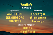 Zonttife | Summer San Serif Display, a Sans Serif Font by twinstd (Thumbnail 9 of 10)
