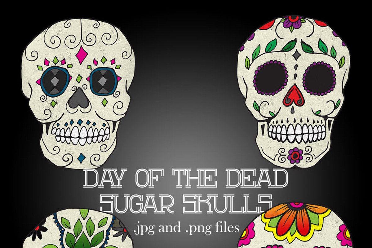 Day of the Dead Sugar Skulls, an Illustration by MyNatureGraphics (Photo 1 of 2)