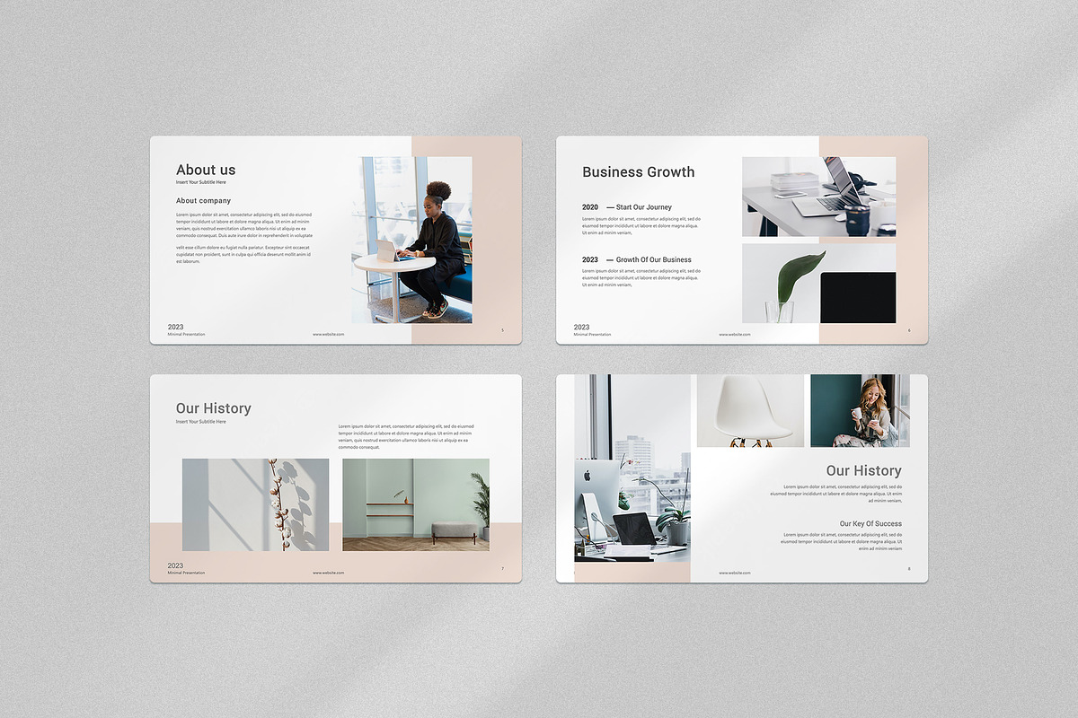 Cherry Minimalist Presentation, a Presentation Template by graphypix (Photo 4 of 20)