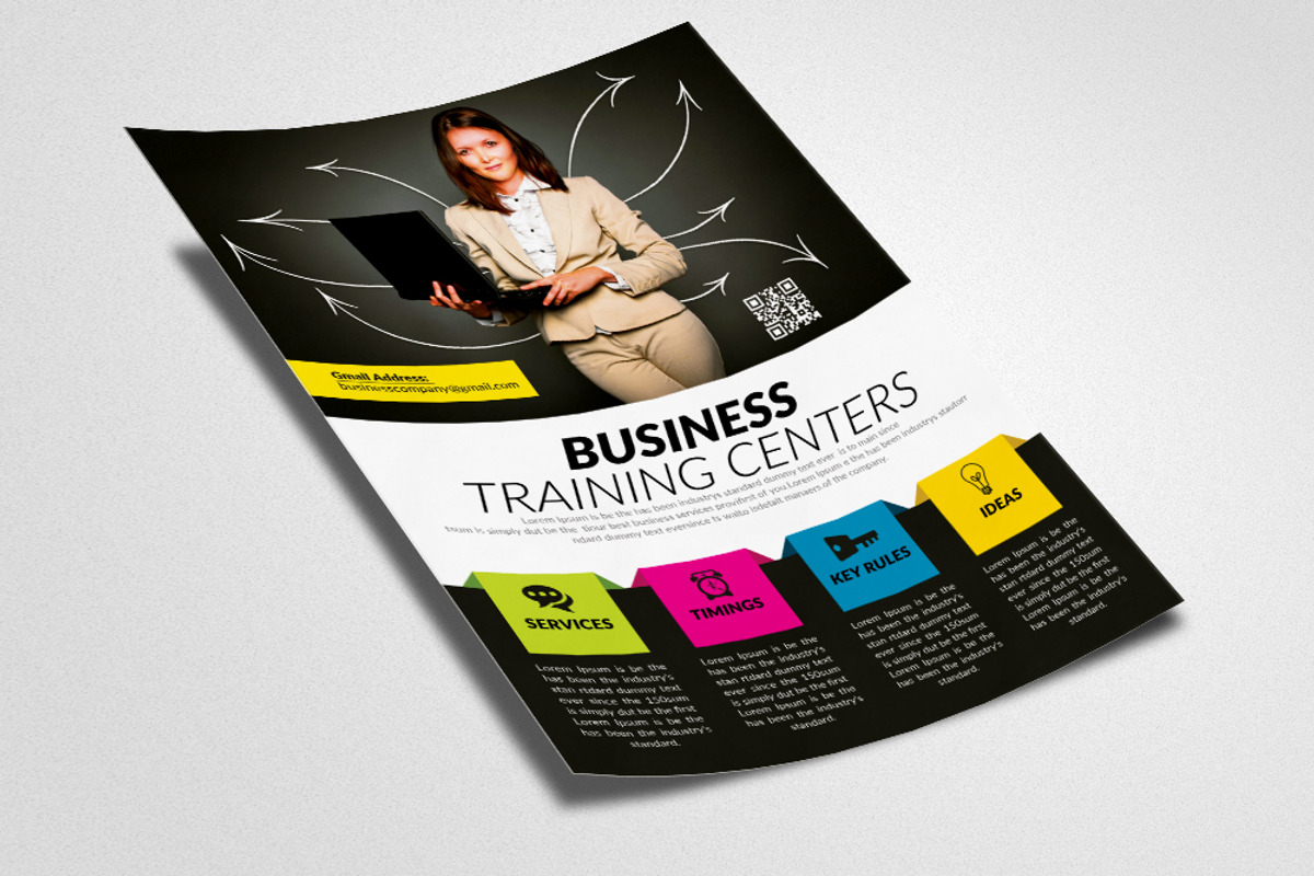 Corporate Training & Coaching Flyer, a Flyer Template by Design Up