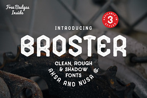 BROSTER Fonts + BONUS