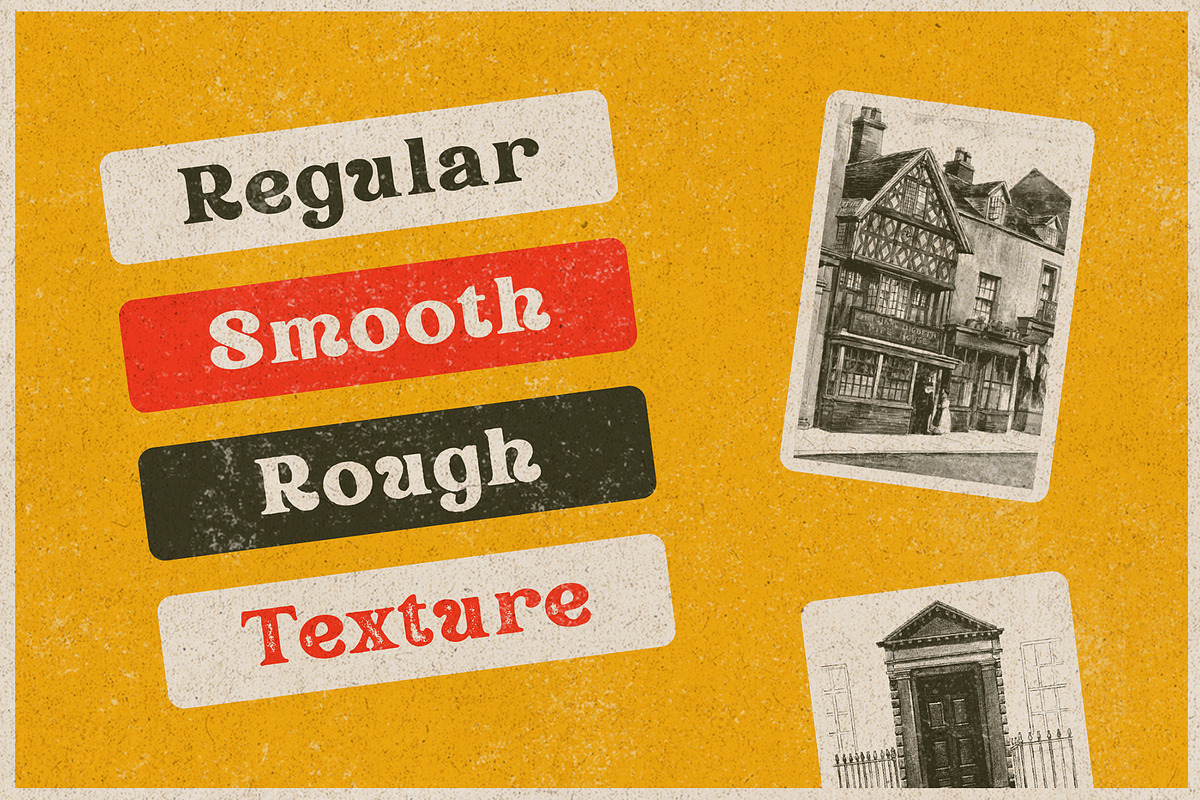 Rundeck - Vintage Texture Font, a Serif Font by Edignwn Type (Photo 8 of 9)