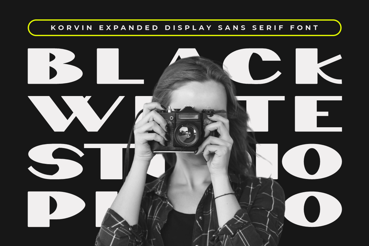 Korvin Expanded Display Sans Font, a Sans Serif Font by PutraCetol Studio (Photo 2 of 5)