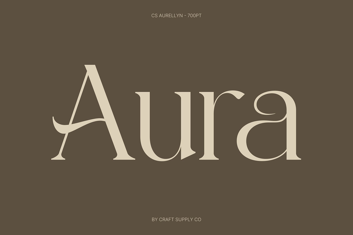 CS Aurellyn – Art Nouveau Font, a Serif Font by Craft Supply Co. (Photo 2 of 8)