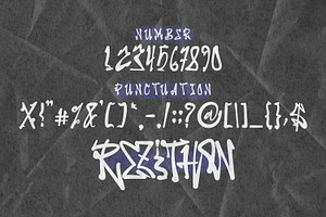 Rezithon Graffiti Display Font