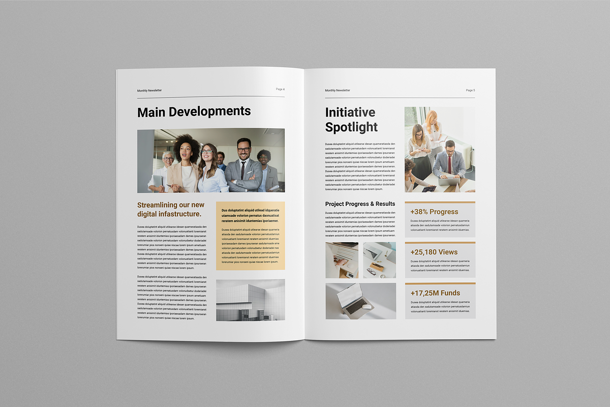 Newsletter | Canva & InDesign, a Magazine Template by Leaflove (Photo 3 of 10)