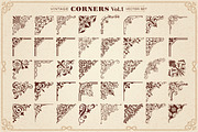 40 Vector Vintage Style Corners Set, a Background Graphic by Digiselector Design Goods (Thumbnail 2 of 2)