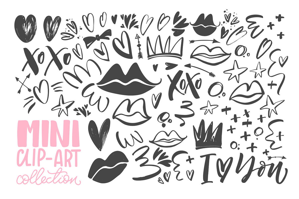 Love lettering collection., a Decorative Illustration by Asya Mix (Photo 5 of 11)