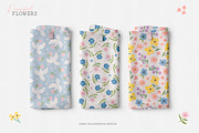 Peaceful Flower clipart & pattern, a Pattern Graphic by Cozy pattern shop (Thumbnail 4 of 9)