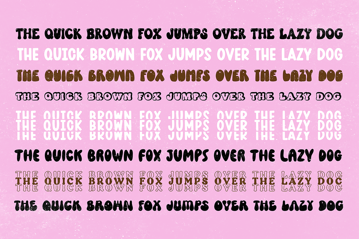 GROOVY DISPLAY FONT BUNDLE V3, a Font by Blush Font Co. (Photo 2 of 11)