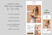 Klaviyo Email Template -Desert Vibes, an Email Template by Edit & Go Templates (Thumbnail 1 of 4)